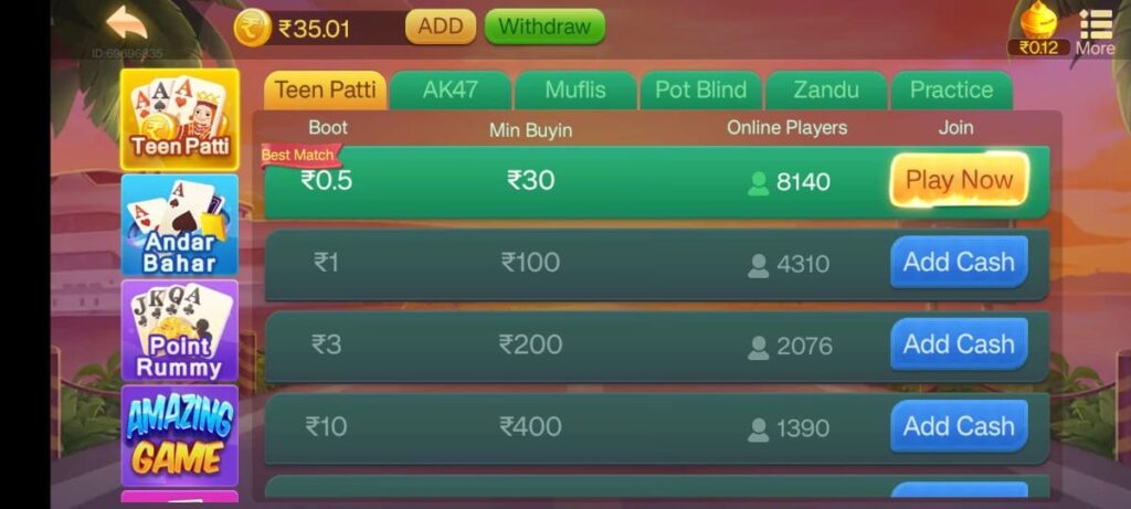  teen patti master jackpot
